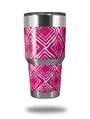 WraptorSkinz Skin Wrap compatible with RTIC 30oz ORIGINAL 2017 AND OLDER Tumblers Wavey Fushia Hot Pink (TUMBLER NOT INCLUDED)