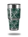 WraptorSkinz Skin Wrap compatible with RTIC 30oz ORIGINAL 2017 AND OLDER Tumblers Wavey Hunter Green (TUMBLER NOT INCLUDED)