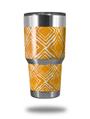 WraptorSkinz Skin Wrap compatible with RTIC 30oz ORIGINAL 2017 AND OLDER Tumblers Wavey Orange (TUMBLER NOT INCLUDED)