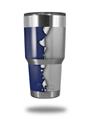 WraptorSkinz Skin Wrap compatible with RTIC 30oz ORIGINAL 2017 AND OLDER Tumblers Ripped Colors Blue Gray (TUMBLER NOT INCLUDED)
