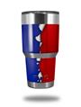 WraptorSkinz Skin Wrap compatible with RTIC 30oz ORIGINAL 2017 AND OLDER Tumblers Ripped Colors Blue Red (TUMBLER NOT INCLUDED)