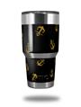 WraptorSkinz Skin Wrap compatible with RTIC 30oz ORIGINAL 2017 AND OLDER Tumblers Anchors Away Black (TUMBLER NOT INCLUDED)