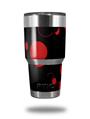 WraptorSkinz Skin Wrap compatible with RTIC 30oz ORIGINAL 2017 AND OLDER Tumblers Lots of Dots Red on Black (TUMBLER NOT INCLUDED)