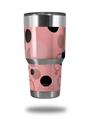 WraptorSkinz Skin Wrap compatible with RTIC 30oz ORIGINAL 2017 AND OLDER Tumblers Lots of Dots Pink on Pink (TUMBLER NOT INCLUDED)