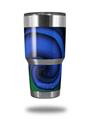 WraptorSkinz Skin Wrap compatible with RTIC 30oz ORIGINAL 2017 AND OLDER Tumblers Alecias Swirl 01 Blue (TUMBLER NOT INCLUDED)