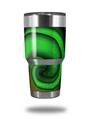 WraptorSkinz Skin Wrap compatible with RTIC 30oz ORIGINAL 2017 AND OLDER Tumblers Alecias Swirl 01 Green (TUMBLER NOT INCLUDED)