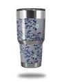 WraptorSkinz Skin Wrap compatible with RTIC 30oz ORIGINAL 2017 AND OLDER Tumblers Victorian Design Blue (TUMBLER NOT INCLUDED)